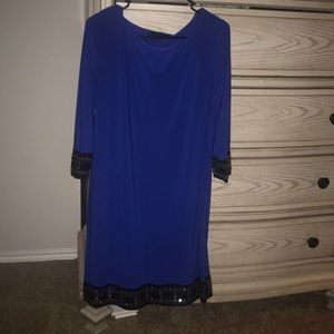 Royal blue dress